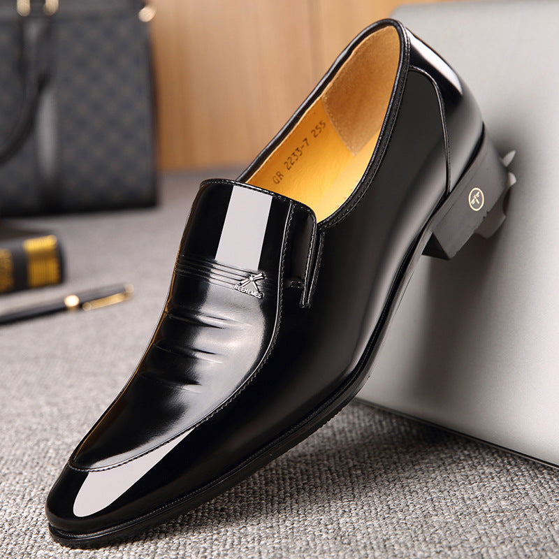 Micro REEHEMES patent leather shoes leather men's shoes British business dress men's shoes - Premium veterschoenen from My Store - Just €164.61! Shop now at KIYOO Royal Brand