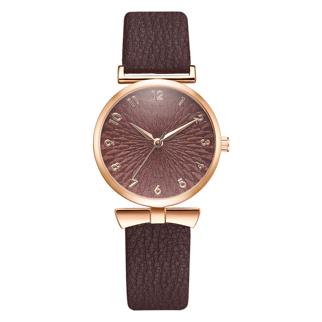 Women's Fashion Quartz Pu Strap Simple Fashion Watch Women's Watch Wholesale