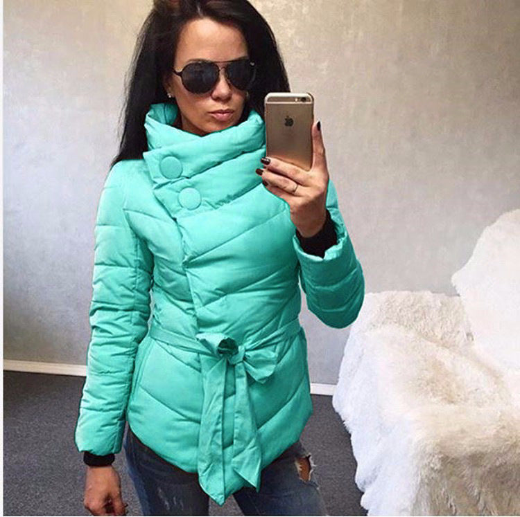 Irregular cotton warm jacket