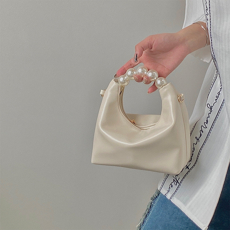 Niche Design Pearl Tote Shoulder Crossbody Bag - Premium Damestas from My Store - Just €28.79! Shop now at KIYOO Royal Brand