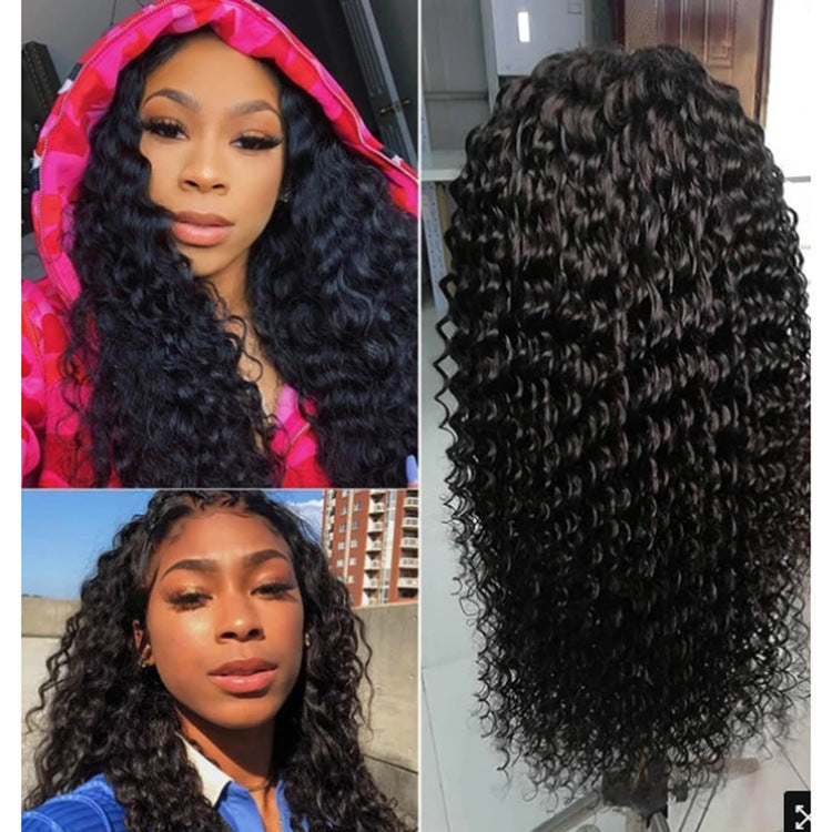 Wave high temperature silk African wig - Premium Pruiken/Waves from My Store - Just €60.43! Shop now at KIYOO Royal Brand