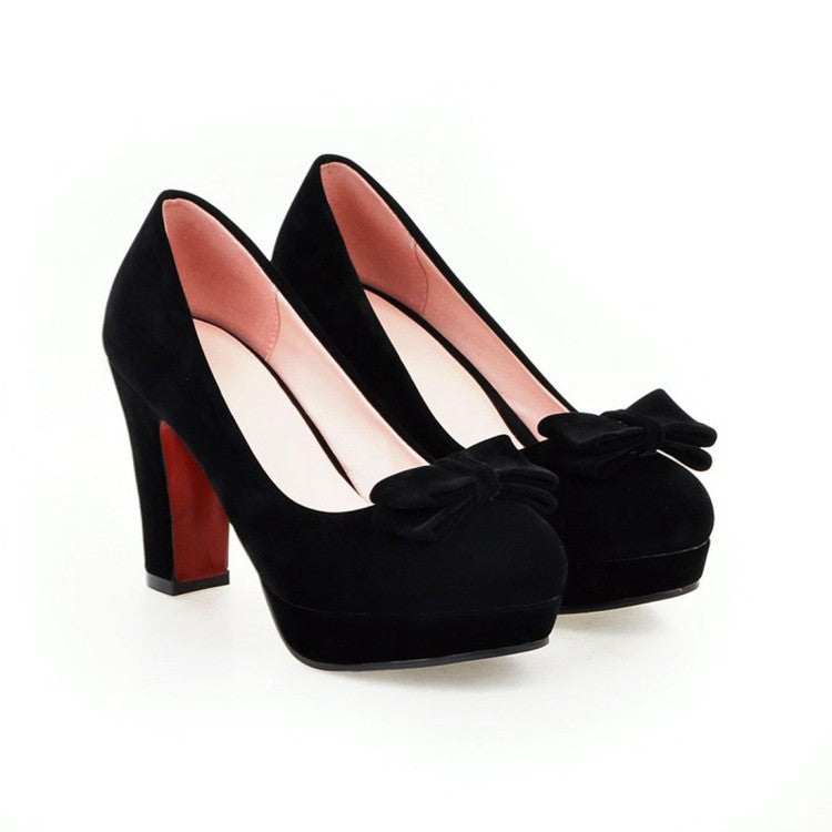 Platform bow high heels - Premium Hakken from My Store - Just €47.23! Shop now at KIYOO Royal Brand