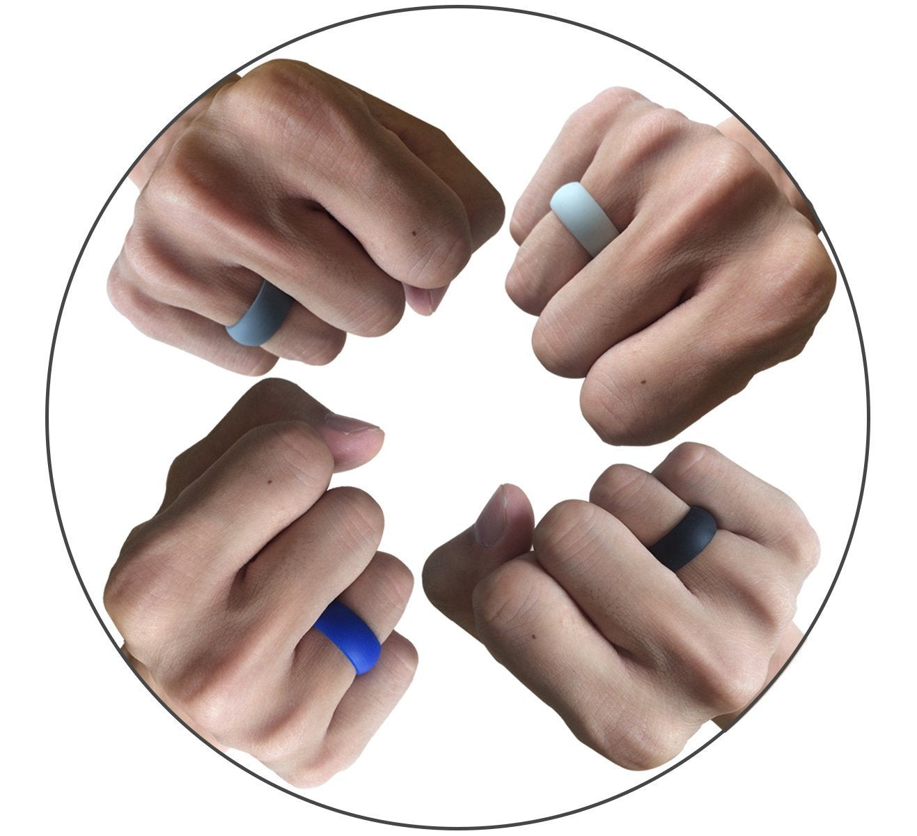 Men's electronic cigarette silicone ring - Premium Mannen Sieraden from My Store - Just €8.04! Shop now at KIYOO Royal Brand