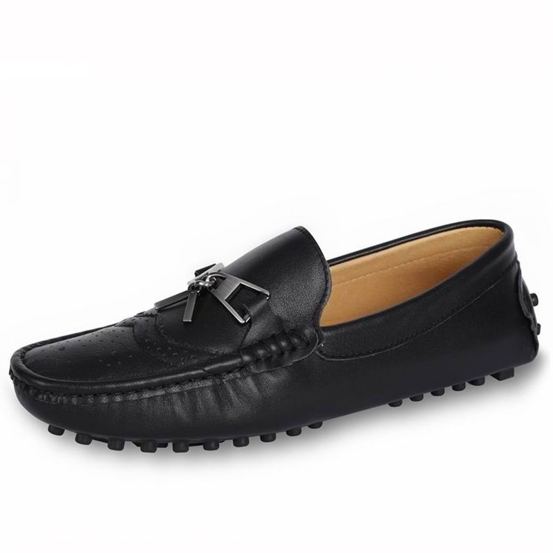 Sportsman cowhide peas shoes - Premium Loafers from My Store - Just €193.87! Shop now at KIYOO Royal Brand