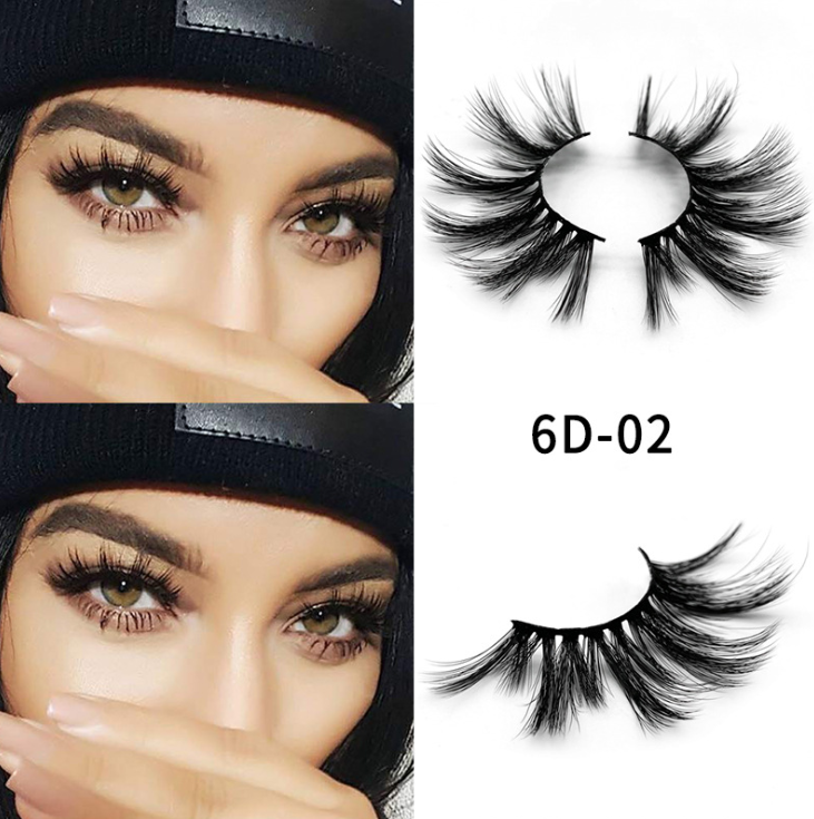 Nethong 25mm mink 6D three-dimensional messy cross-eye lashes