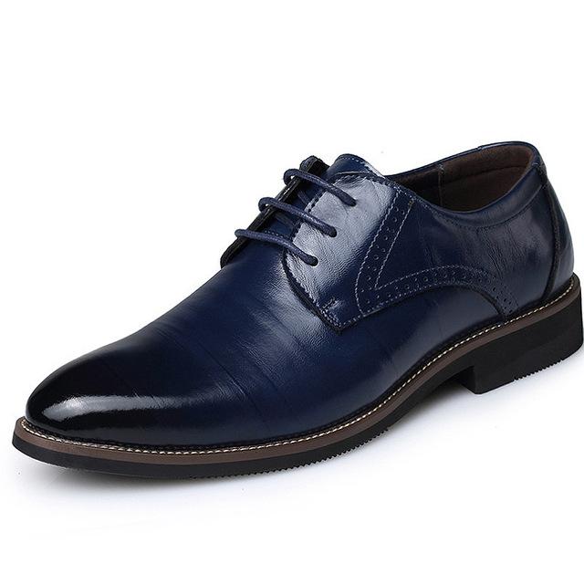 Men Leather Dress Shoes - Premium veterschoenen from My Store - Just €42.41! Shop now at KIYOO Royal Brand