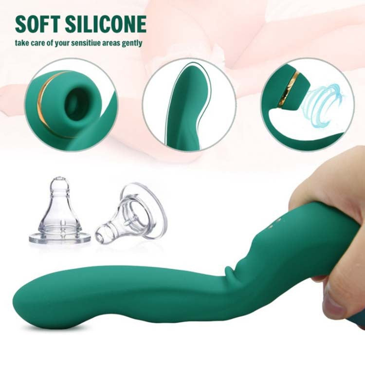 Environmentally Friendly Silicone Sucking Female Massager - Premium sextoys from My Store - Just €88.87! Shop now at KIYOO Royal Brand