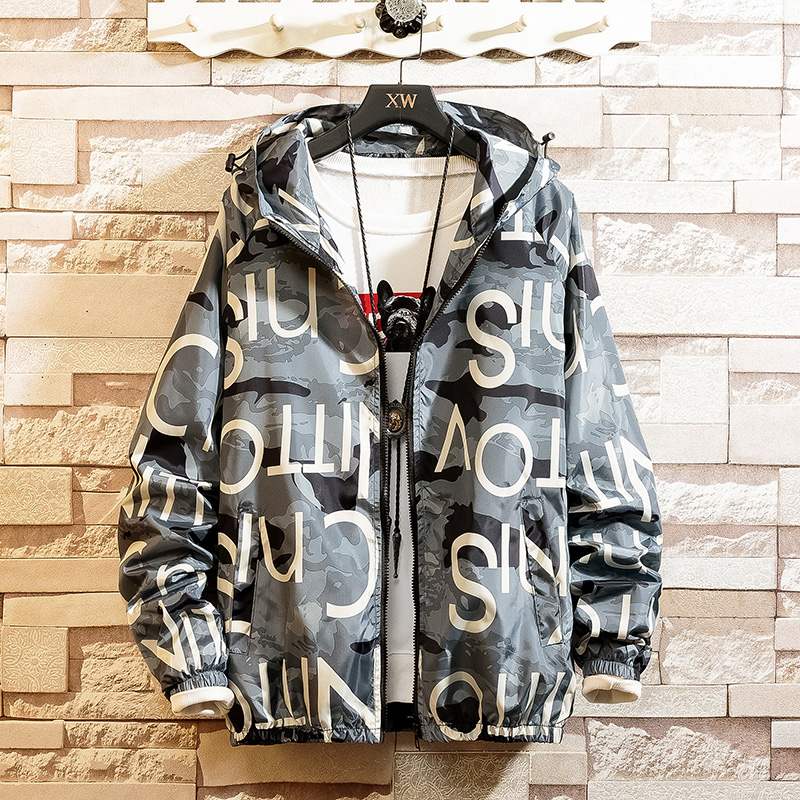 Men Casul Streetwear Hooded Printing Coats - Premium Jassen from My Store - Just €72.99! Shop now at KIYOO Royal Brand