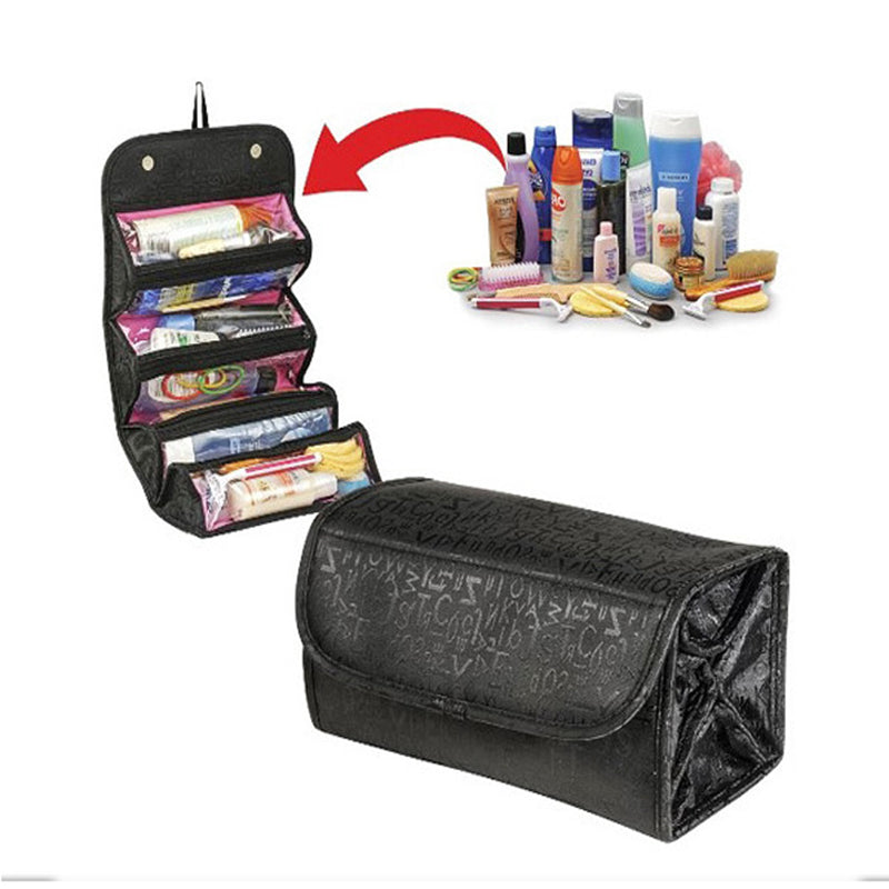 Cosmetic Bag Makeup Tools Bag Fashion Female Makeup Hanging Loop Women Toiletries Case Jewelry Organizer Zipped Compartment - Premium Cosmetica from My Store - Just €14.05! Shop now at KIYOO Royal Brand