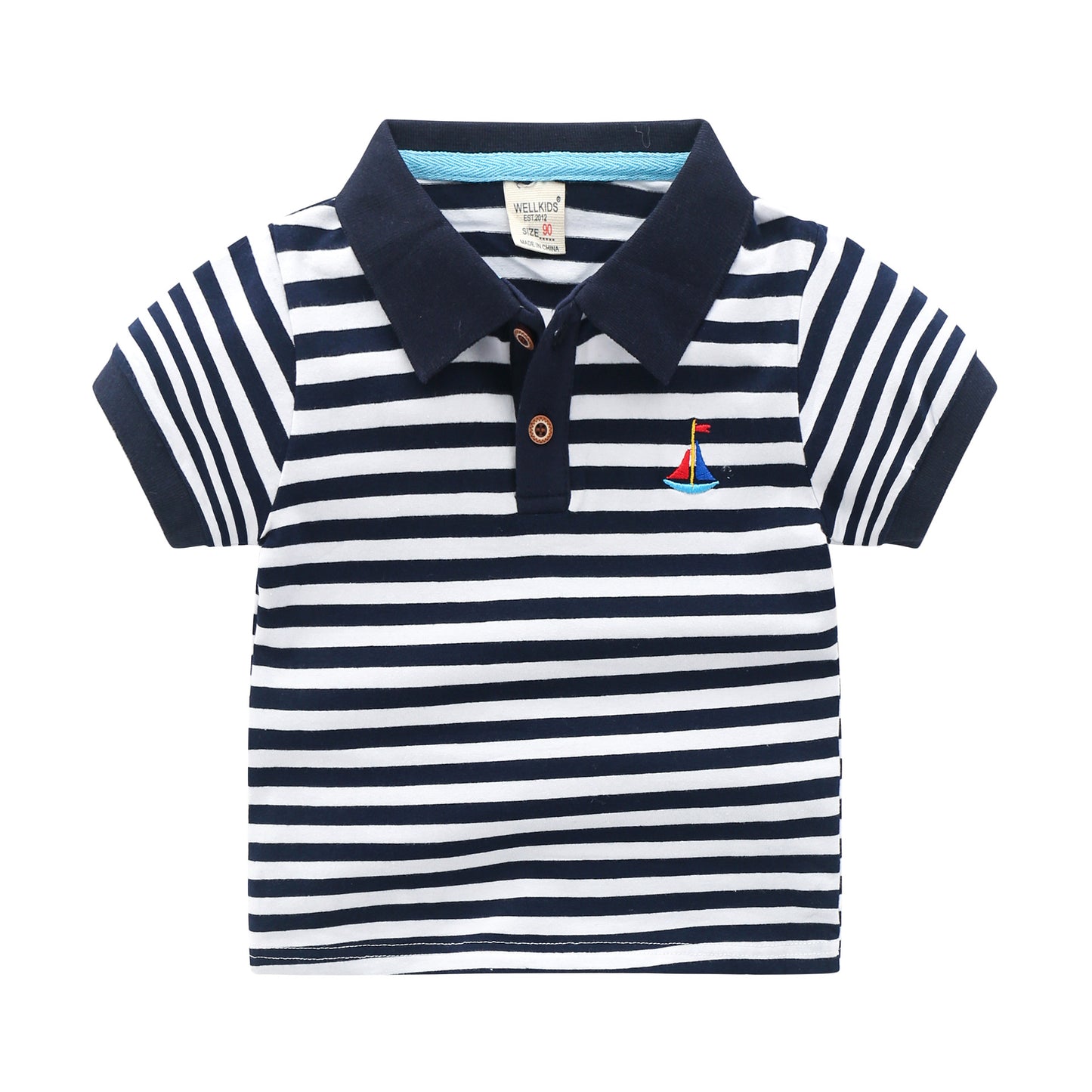 Children's Short-sleeved Polo Shirt Lapel T-shirt - Premium T-shirt Jongens from My Store - Just €16.72! Shop now at KIYOO Royal Brand