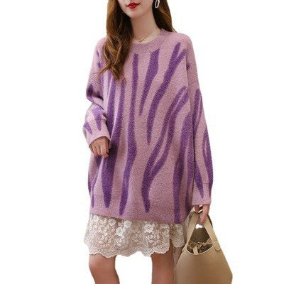 Lazy Style Sweater Women Print Pullover - Premium Truien & Vesten from My Store - Just €45.14! Shop now at KIYOO Royal Brand