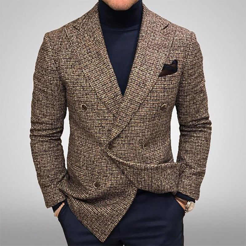 Casual Men's Gentleman Casual Suit Jacket - Premium Pakken & Stropdassen from My Store - Just €56.75! Shop now at KIYOO Royal Brand