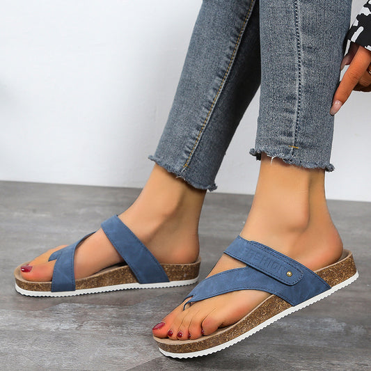 Women's Flat Sandals Flip Flops Slippers Outdoor Daily Casual Beach Shoes Slides - Premium Sandalen from My Store - Just €40.71! Shop now at KIYOO Royal Brand