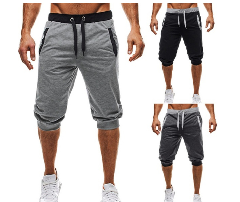 Summer New Wish Hot Hit Color Casual Cropped Trousers Sports Pants Men's Trousers - Premium korte broeken/shirts from My Store - Just €24.64! Shop now at KIYOO Royal Brand