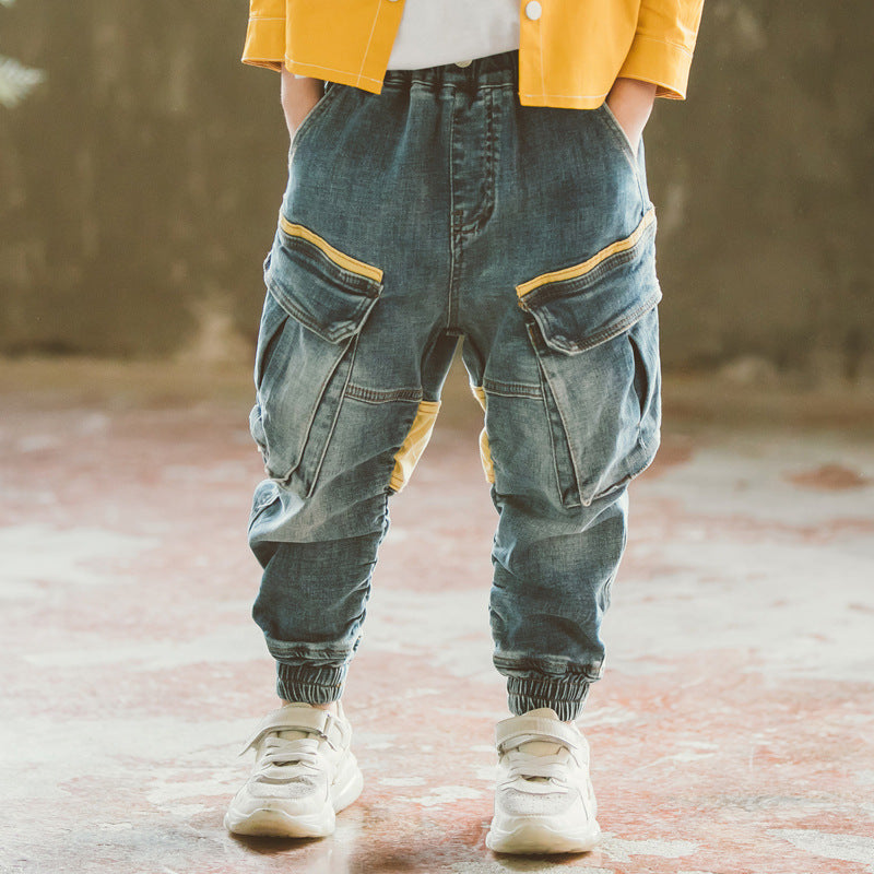 Boys Spring And Autumn Jeans - Premium Jongens broeken from My Store - Just €43.68! Shop now at KIYOO Royal Brand