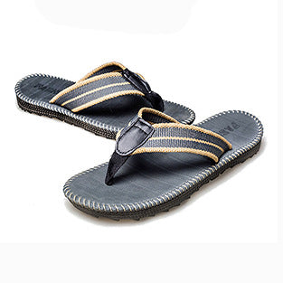 Flip-toe sandals non-slip flat breathable beach shoes