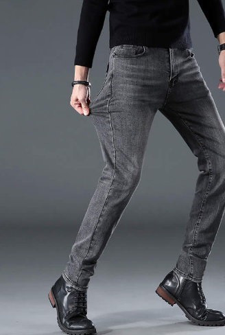 Fashion Men's Jeans Nine Part Simple Casual Men's Trousers - Premium Jeans from My Store - Just €48.22! Shop now at KIYOO Royal Brand