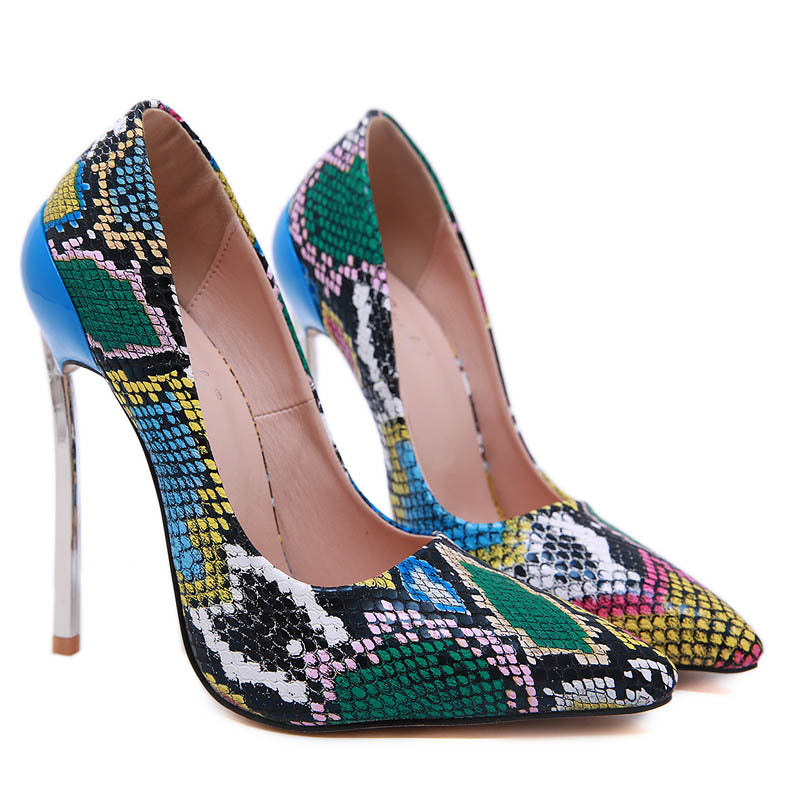 Snake print high heels - Premium Hakken from My Store - Just €49.82! Shop now at KIYOO Royal Brand