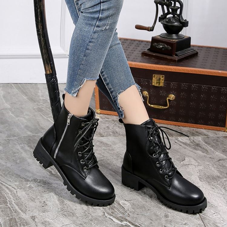 Ladies Vintage Combat Autumn Boots - Premium Dames laarzen from My Store - Just €35.42! Shop now at KIYOO Royal Brand