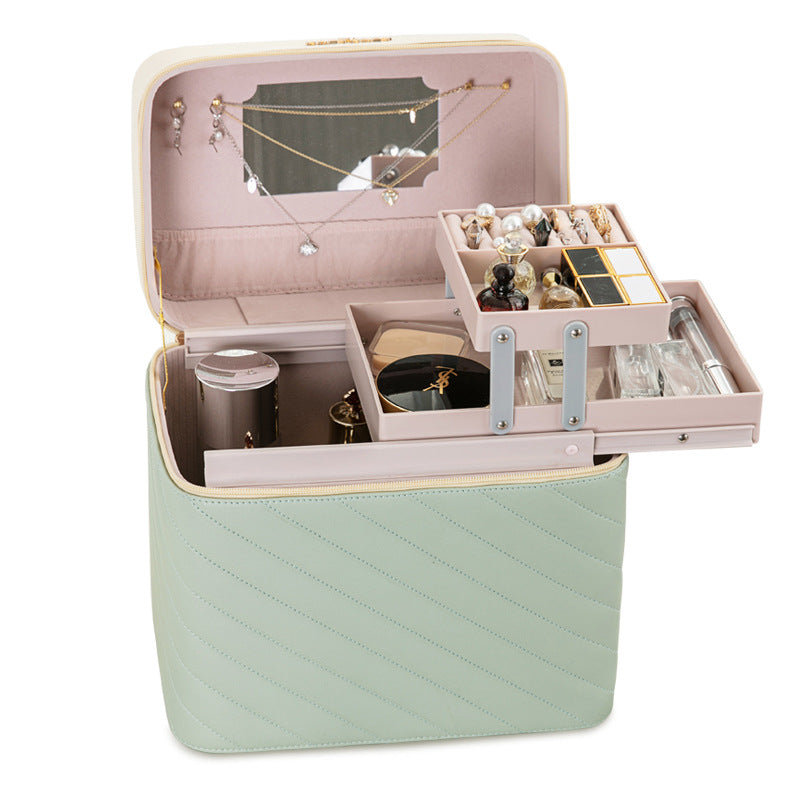 Portable Case Cosmetics And Jewelry Storage Box Nail Beauty Box - Premium Cosmetica from My Store - Just €65.85! Shop now at KIYOO Royal Brand