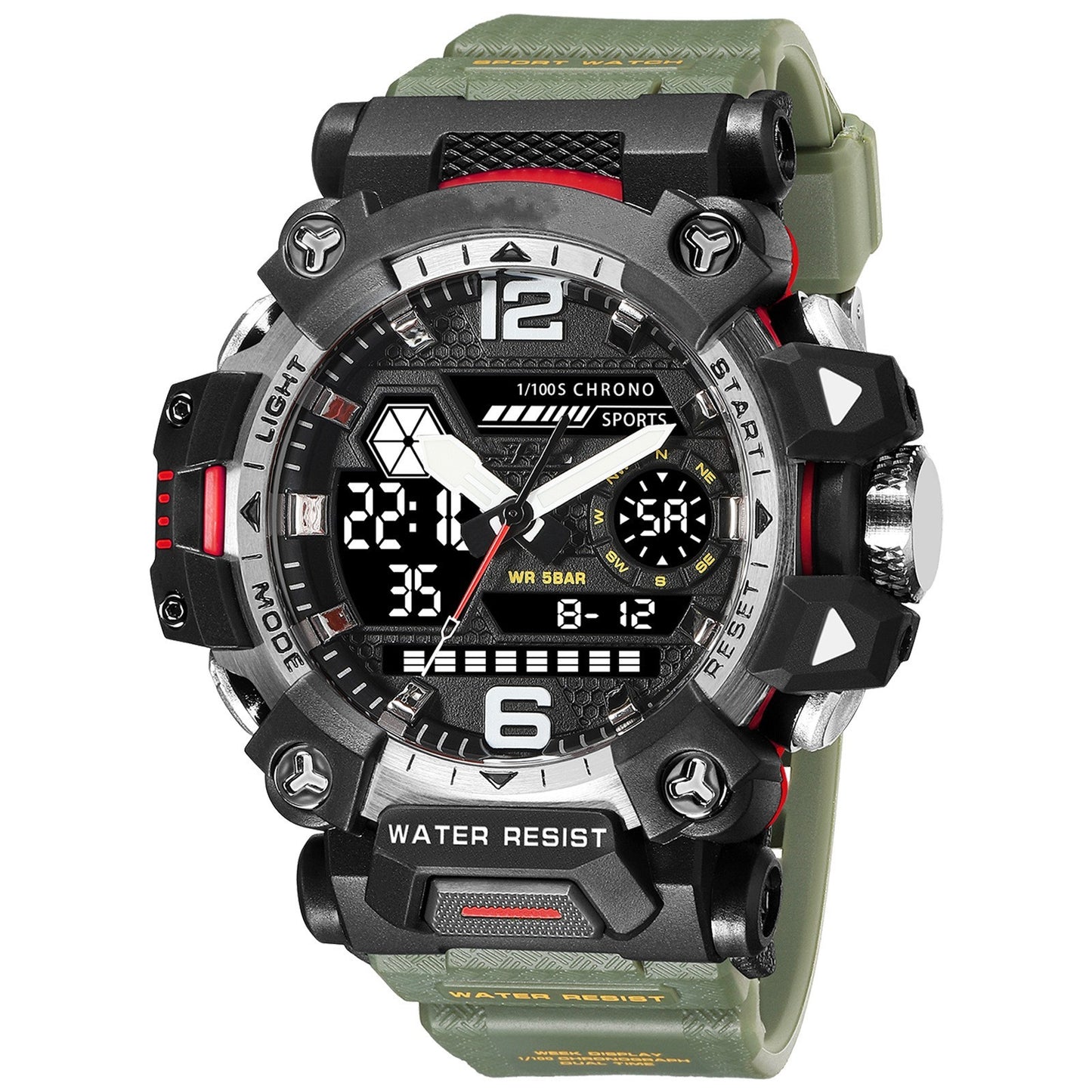 Men's Luminous Waterproof Outdoor Electronic Watch