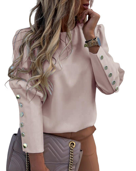 Elegant Women Button Blouse Shirt - Premium Blouses from My Store - Just €42.76! Shop now at KIYOO Royal Brand