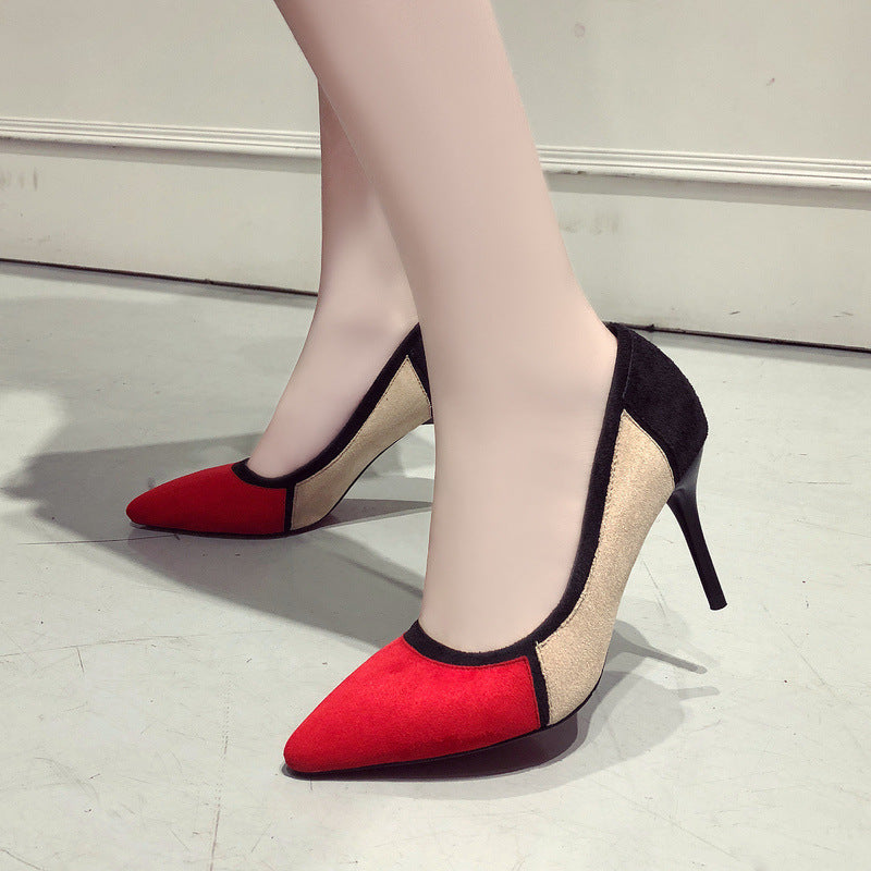 Colorblock high heels - Premium Hakken from My Store - Just €28.49! Shop now at KIYOO Royal Brand