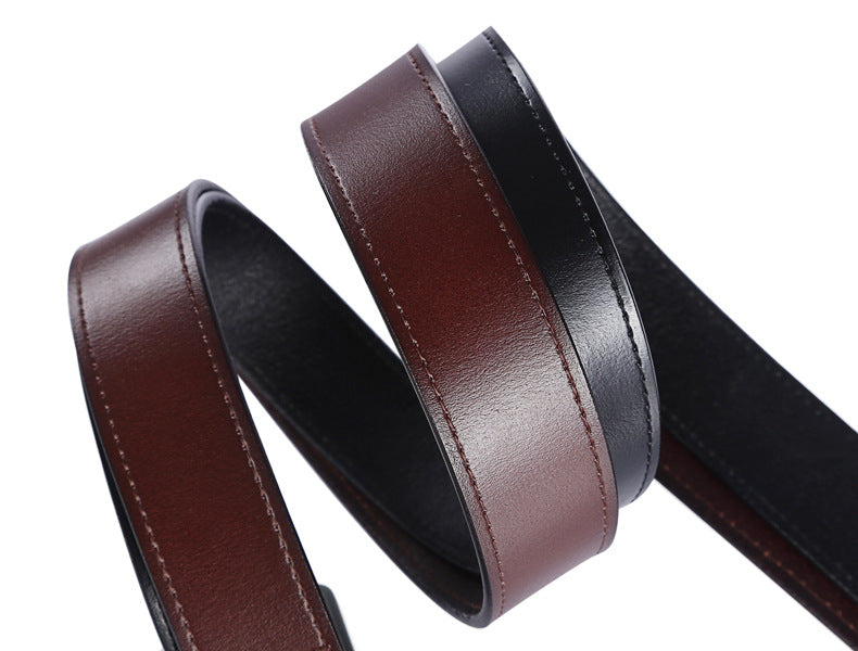 Men's Buckle Belt Simple Business Leisure - Premium Riemen from My Store - Just €23.86! Shop now at KIYOO Royal Brand