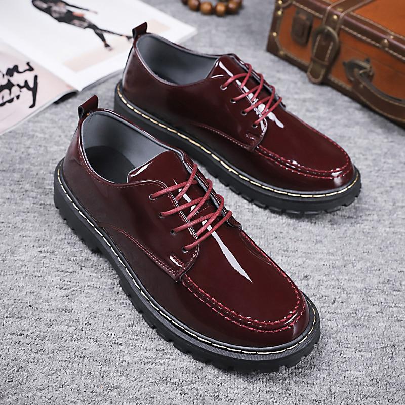 Men's casual small leather shoes - Premium veterschoenen from My Store - Just €35.53! Shop now at KIYOO Royal Brand