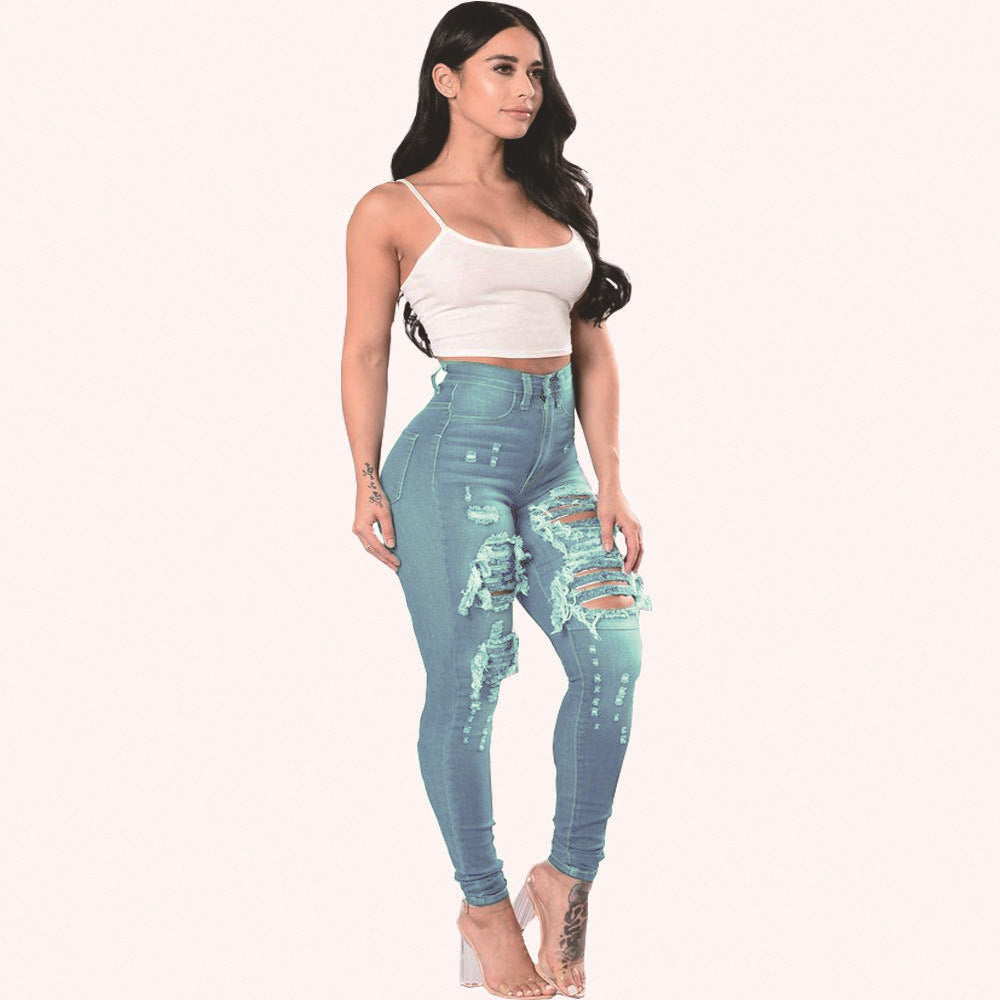 Ripped Jeans For Women Skinny Pants - Premium Dames Jeans from My Store - Just €29.81! Shop now at KIYOO Royal Brand