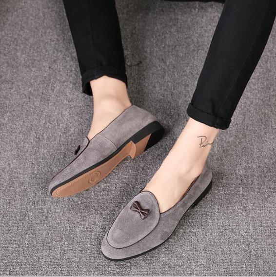 Men's leather shoes personality butterfly tassel fashion leather peas shoes - Premium Loafers from My Store - Just €83.69! Shop now at KIYOO Royal Brand