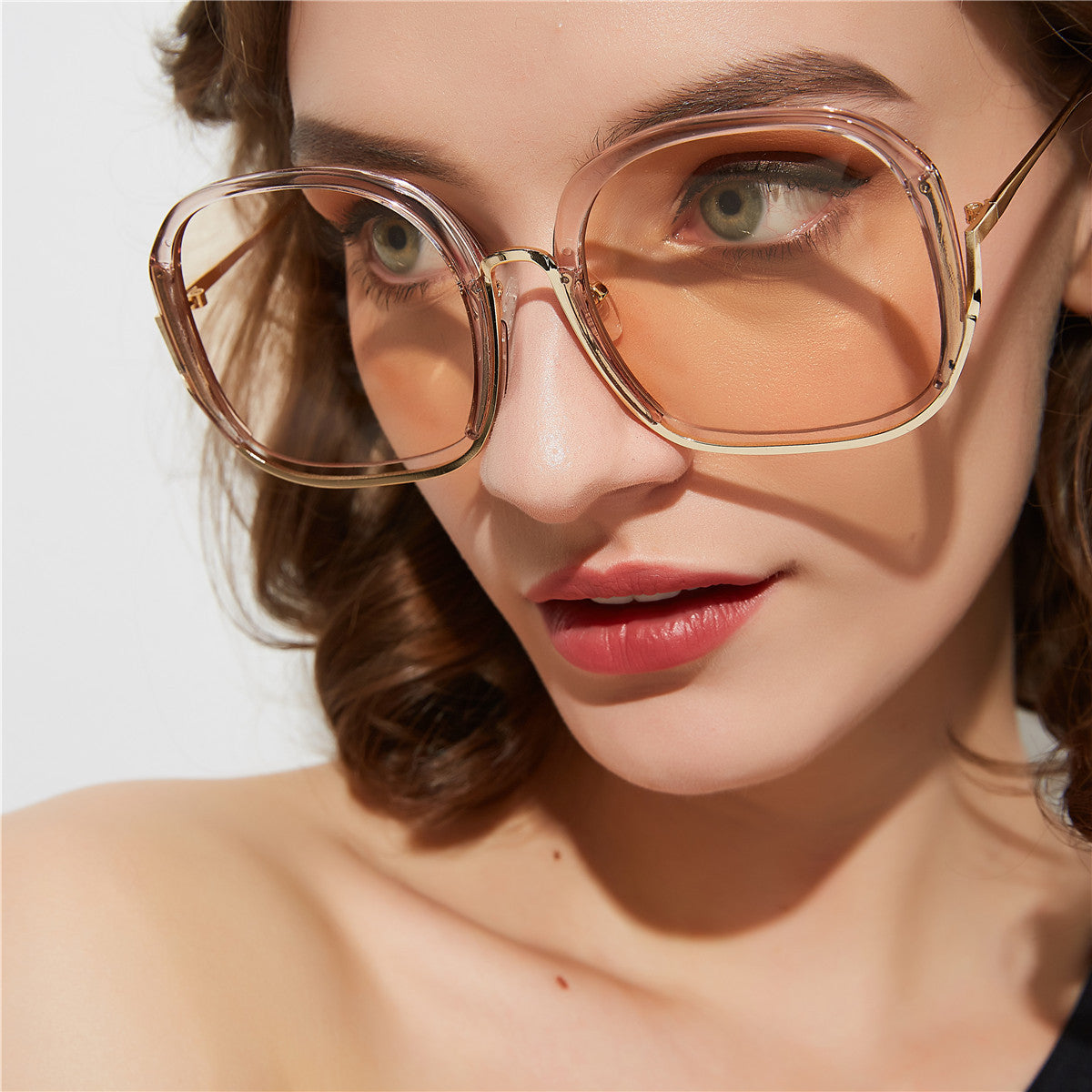 Colorful Fashionable Large Half Frame Sunglasses For Women - Premium Dames brillen from My Store - Just €30.57! Shop now at KIYOO Royal Brand