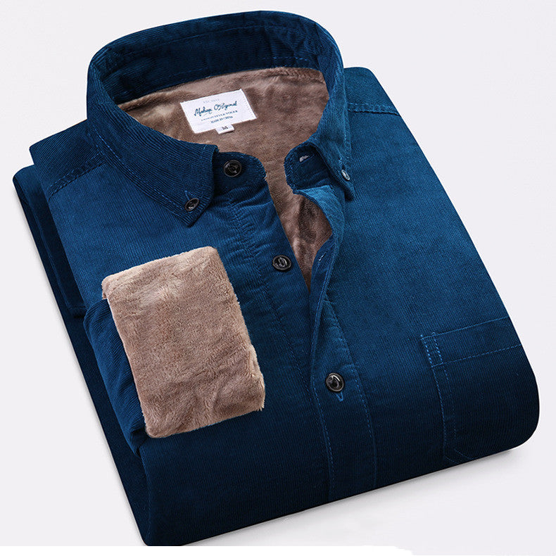 katoenen corduroy overhemd - Premium Overhemden from My Store - Just €70.11! Shop now at KIYOO Royal Brand