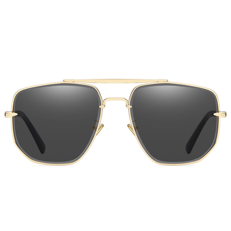 Men's Double Bridge Gradient Cut Sunglasses - Premium Zonnebrillen from My Store - Just €23.01! Shop now at KIYOO Royal Brand