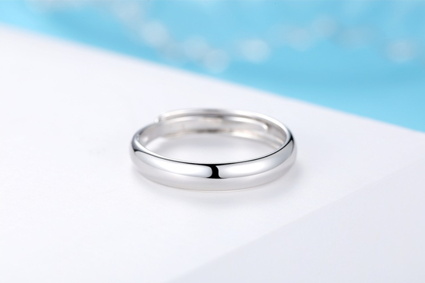 Glossy Ring Simple Men's Silver Ring - Premium Mannen Sieraden from My Store - Just €27.46! Shop now at KIYOO Royal Brand