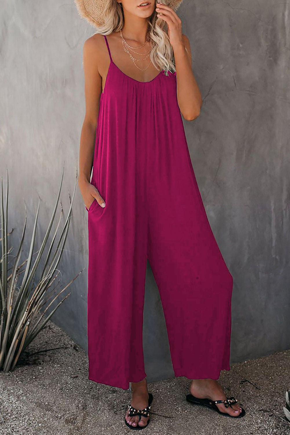 Romper Jumpsuit With Pockets Long Pant - Premium jumpsuit from My Store - Just €33.86! Shop now at KIYOO Royal Brand