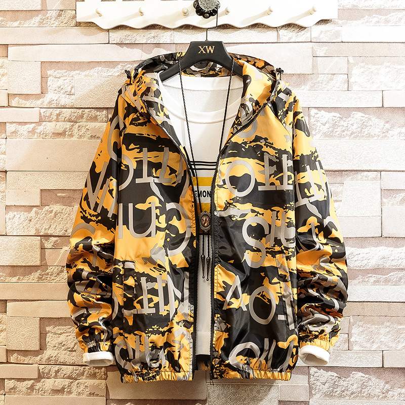 Men Casul Streetwear Hooded Printing Coats - Premium Jassen from My Store - Just €72.99! Shop now at KIYOO Royal Brand