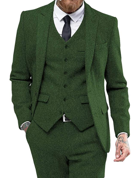 Men's suit three-piece suit suit - Premium Pakken & Stropdassen from My Store - Just €143.14! Shop now at KIYOO Royal Brand