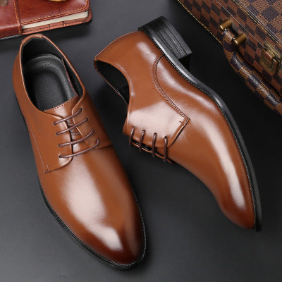 Four new shoes men's dress shoes black tie business men leather shoes factory direct code - Premium veterschoenen from My Store - Just €69.68! Shop now at KIYOO Royal Brand