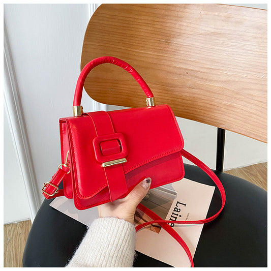 Korean Style Simple Fashion Shoulder Textured Small Square Bag - Premium Damestas from My Store - Just €20.89! Shop now at KIYOO Royal Brand