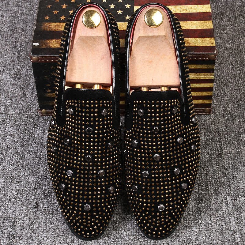 Studded leather shoes - Premium Loafers from My Store - Just €72.14! Shop now at KIYOO Royal Brand