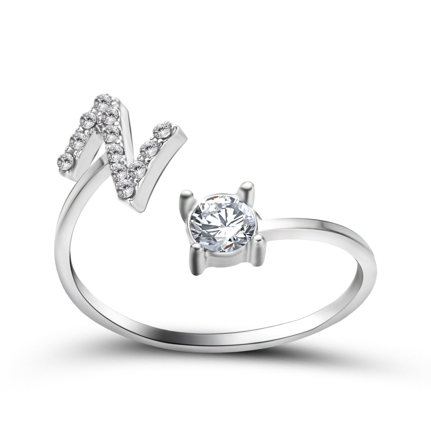 verstelbare 26 beginletter ring voor vrouwen - Premium dames sieraden from KIYOO Royal Brand - Just €13.70! Shop now at KIYOO Royal Brand