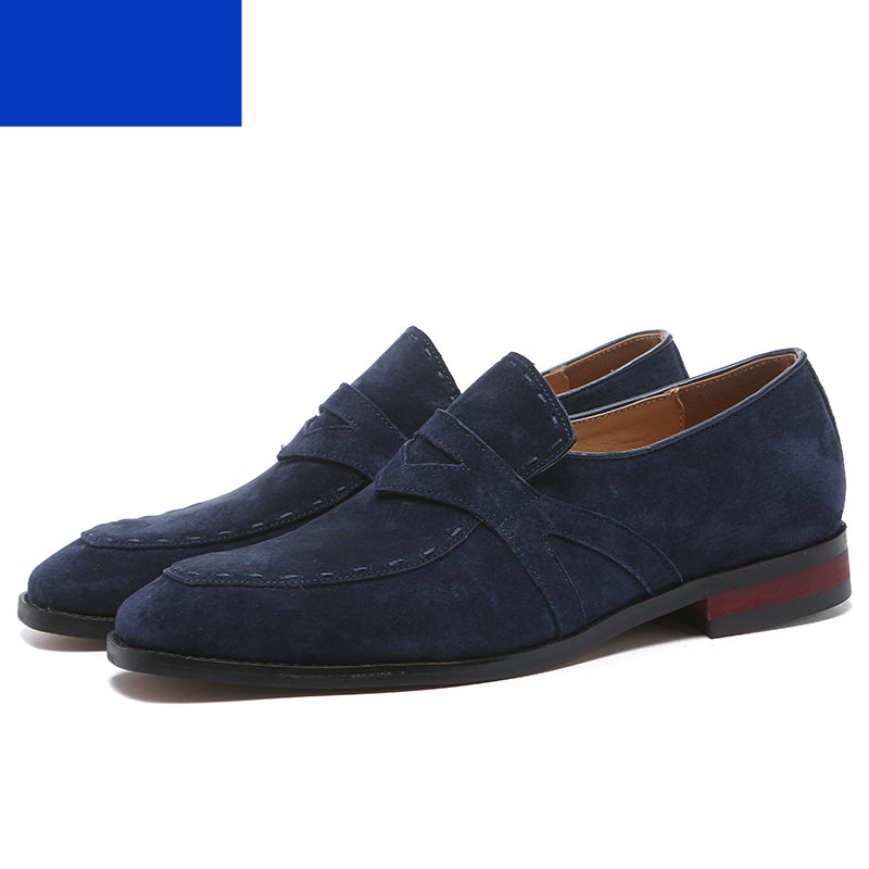 Pointed Toe Foot Frosted Leather Shoes - Premium Loafers from My Store - Just €103.11! Shop now at KIYOO Royal Brand