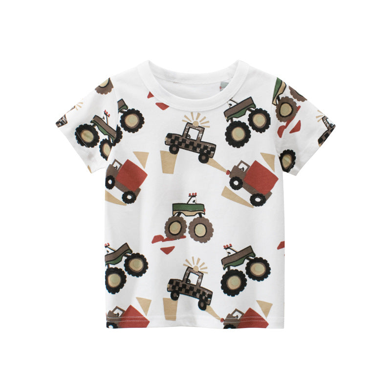 Children's car short sleeve T-shirt - Premium T-shirt Jongens from My Store - Just €12.77! Shop now at KIYOO Royal Brand