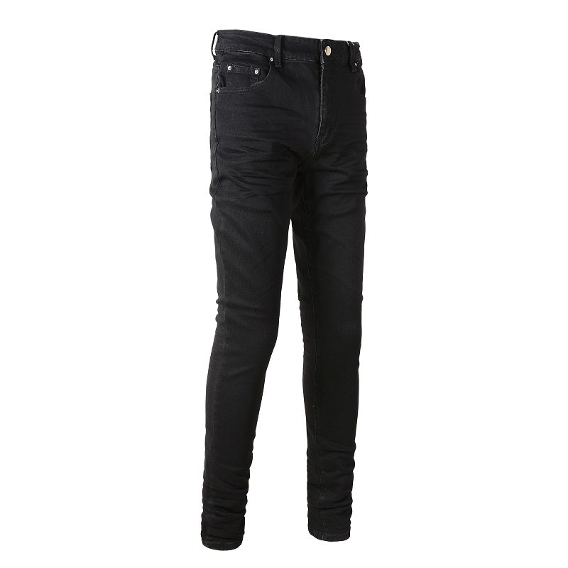 Black Stretch Slim Fitting Jeans - Premium Jeans from My Store - Just €65.05! Shop now at KIYOO Royal Brand