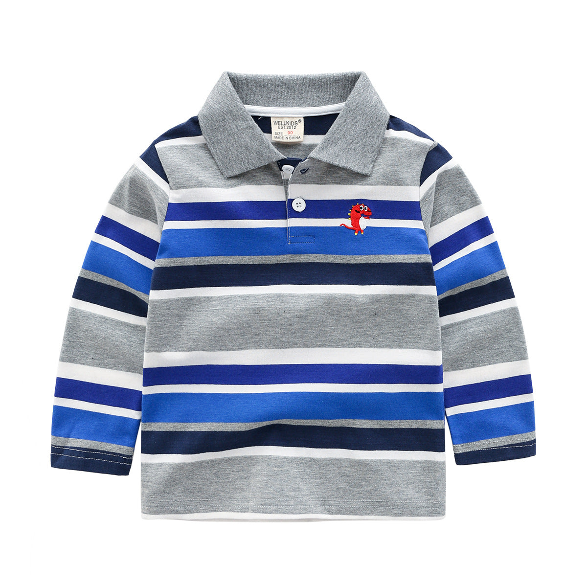 Boys striped long sleeve T-shirt - Premium T-shirt Jongens from My Store - Just €24.04! Shop now at KIYOO Royal Brand