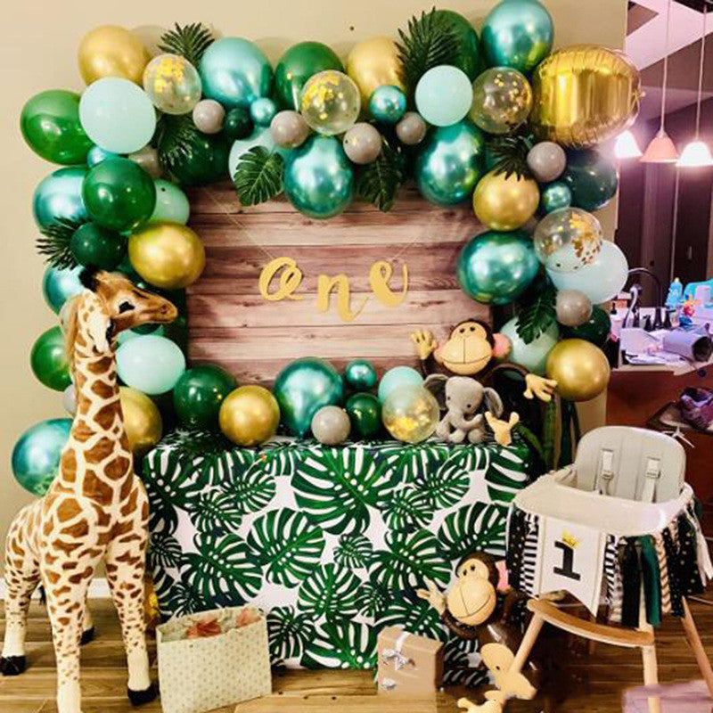 Olijf Groene Ballon Set Jungle Zoo Thema - Premium party from My Store - Just €13.97! Shop now at KIYOO Royal Brand