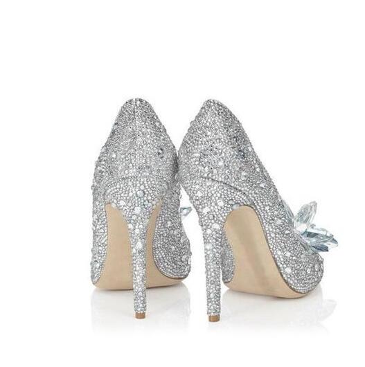 Fashion High Heels Crystal Slippers - Premium Hakken from My Store - Just €70.75! Shop now at KIYOO Royal Brand