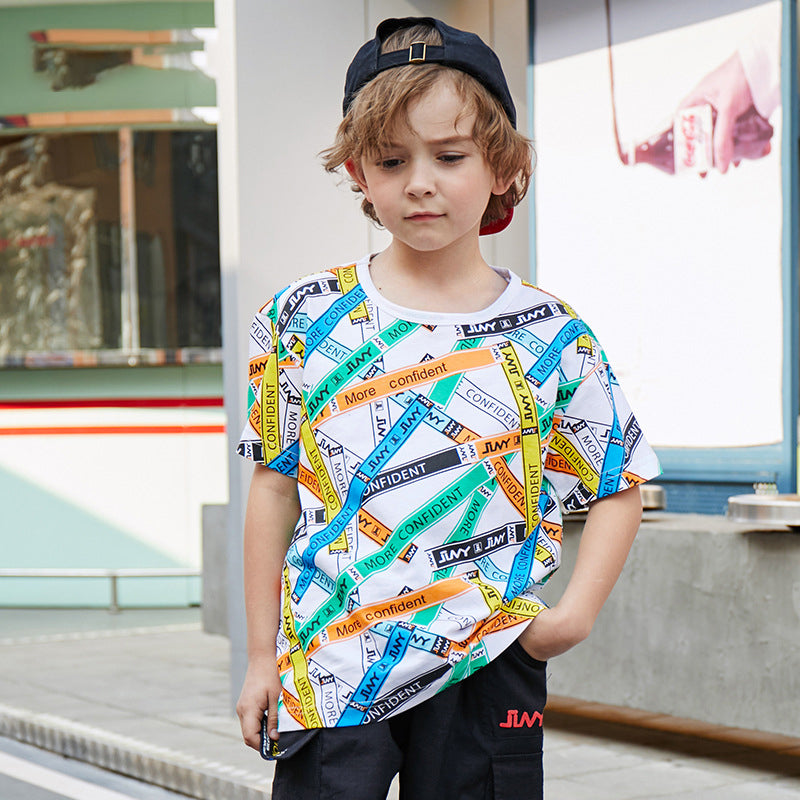 Children's printed T-shirt - Premium T-shirt Jongens from My Store - Just €25.01! Shop now at KIYOO Royal Brand