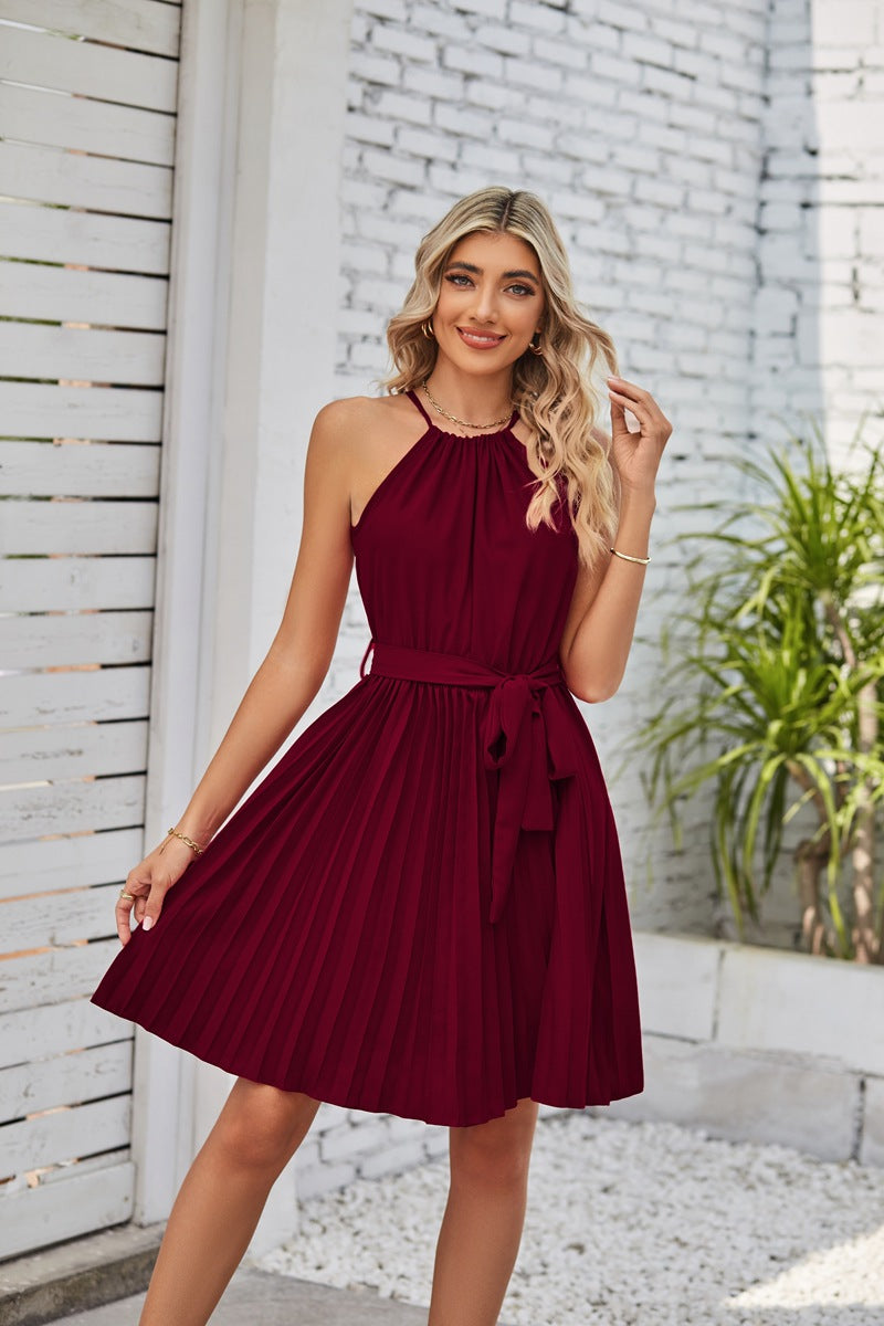 Halter Strapless Dress - Premium Dameskleding from My Store - Just €39.78! Shop now at KIYOO Royal Brand